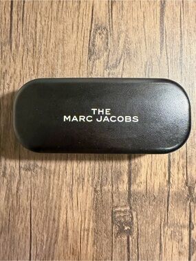Marc Jacobs Black Sunglasses Case with White Logo